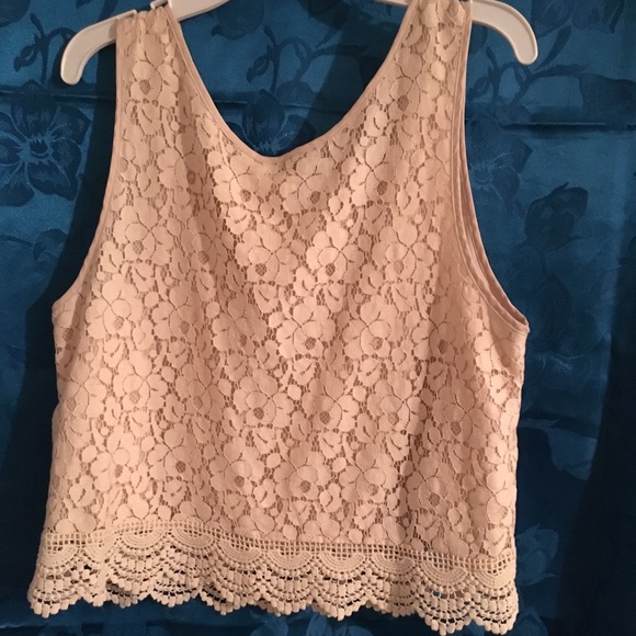 Forever 21 Cream Lace Shirt - Picture 3 of 4